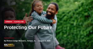 Black families with young children outdoors, illustrating Protecting Our Future