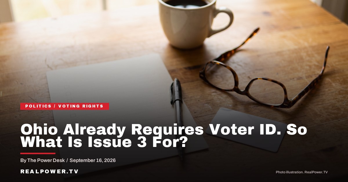 Ohio Already Requires Voter ID. So What Is Issue 3 Actually For?