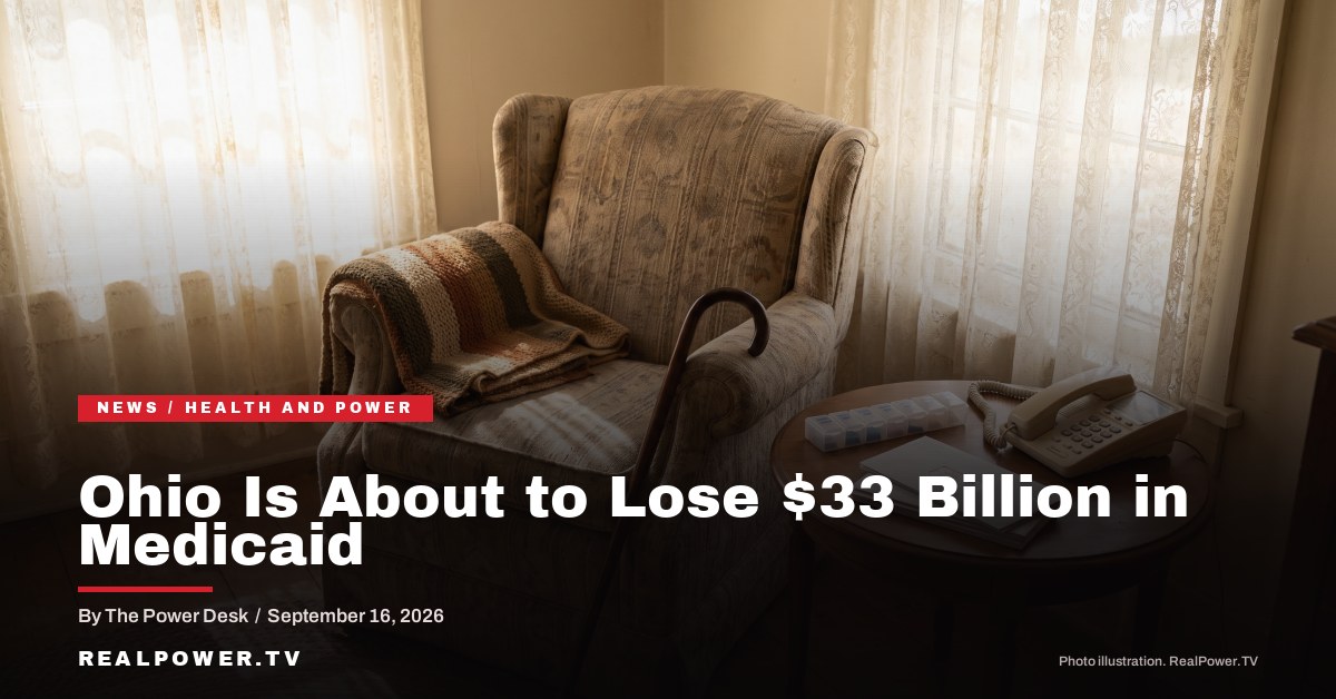 An empty community health clinic waiting room, illustrating Ohio Medicaid cuts