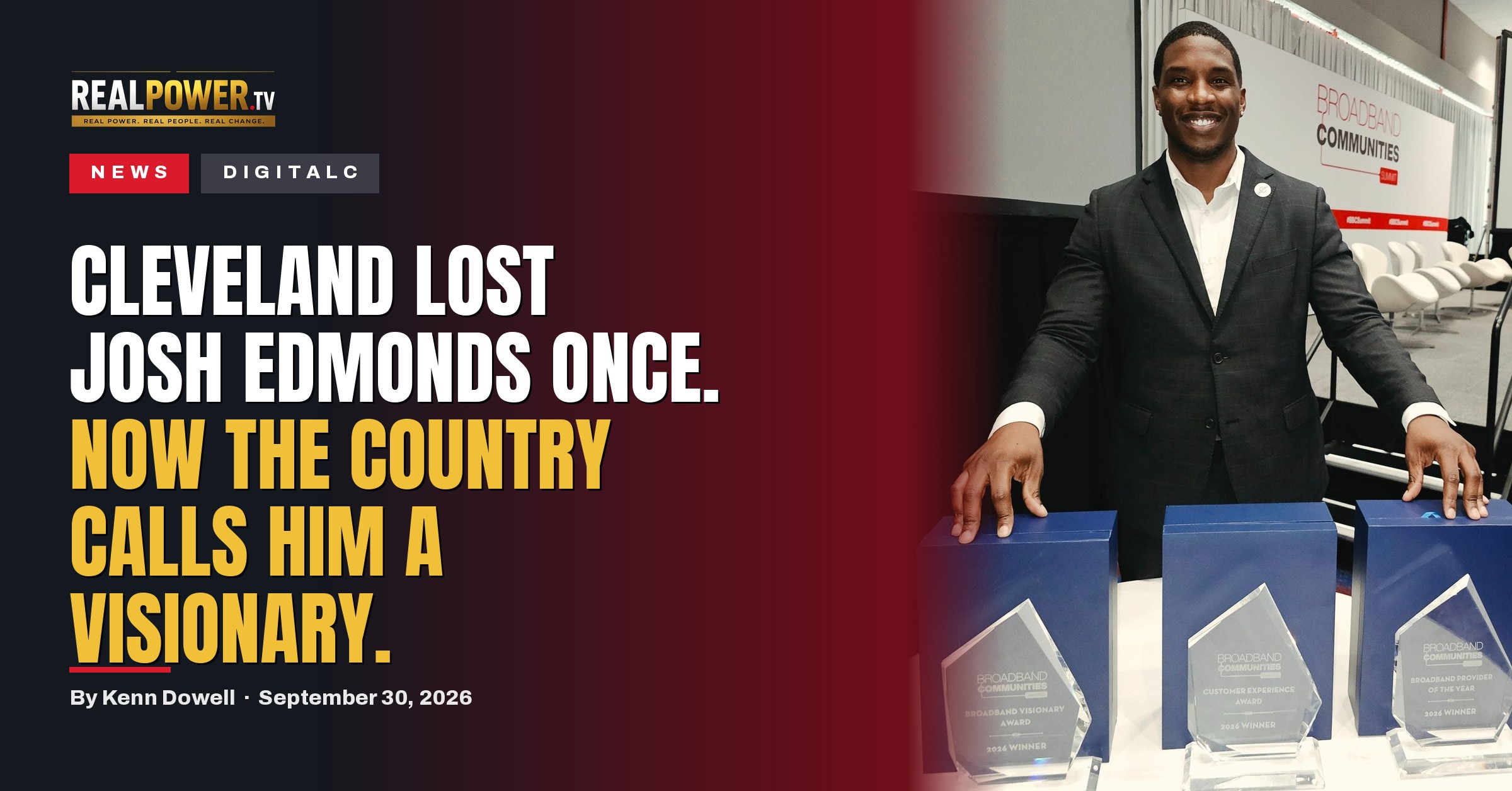 Cleveland Lost Josh Edmonds Once. Now the Country Calls Him a Visionary.