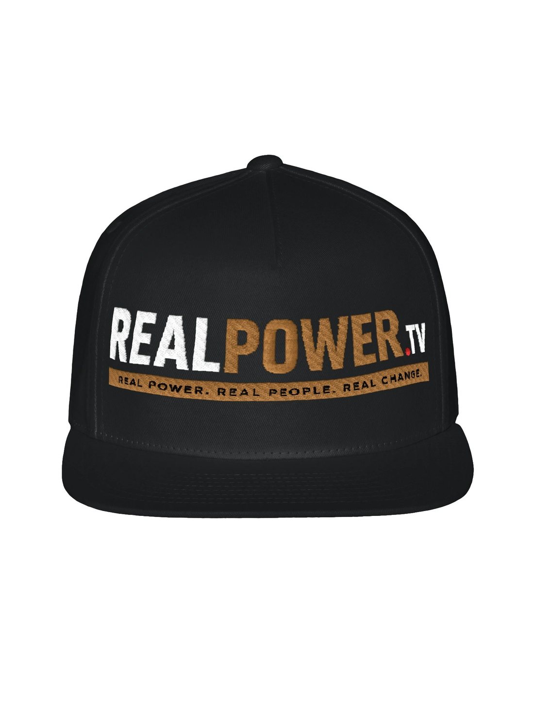 RealPower.TV flat-bill snapback, front