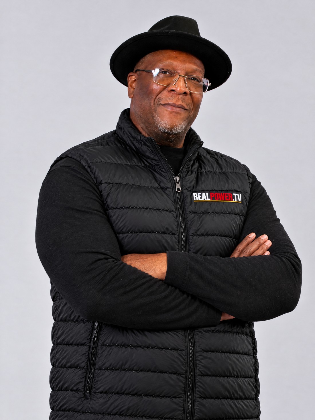 Kenn Dowell wearing The Authority Puffer Vest